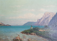 Paysage du Lac de Traunsee - 1929